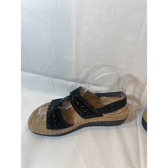 EASY Spirit Sandles Size 6 Women's WMES29ER077 Black - Picture 13 of 14